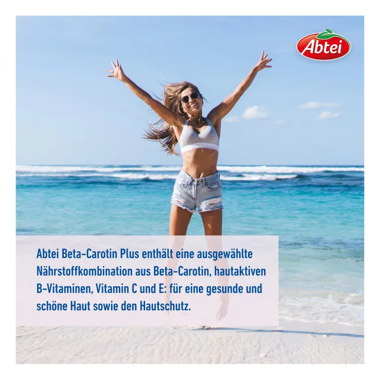 Abtei Beta-Carotin Plus Hautaktive B-Vitamine Kapseln, 50 St