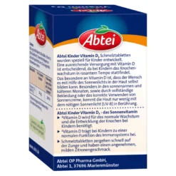Abtei Kinder Vitamin D3 Schmelztabletten, 50 St