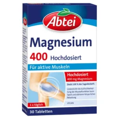 Abtei Magnesium 400 hochdosierte Tabletten, 30 St