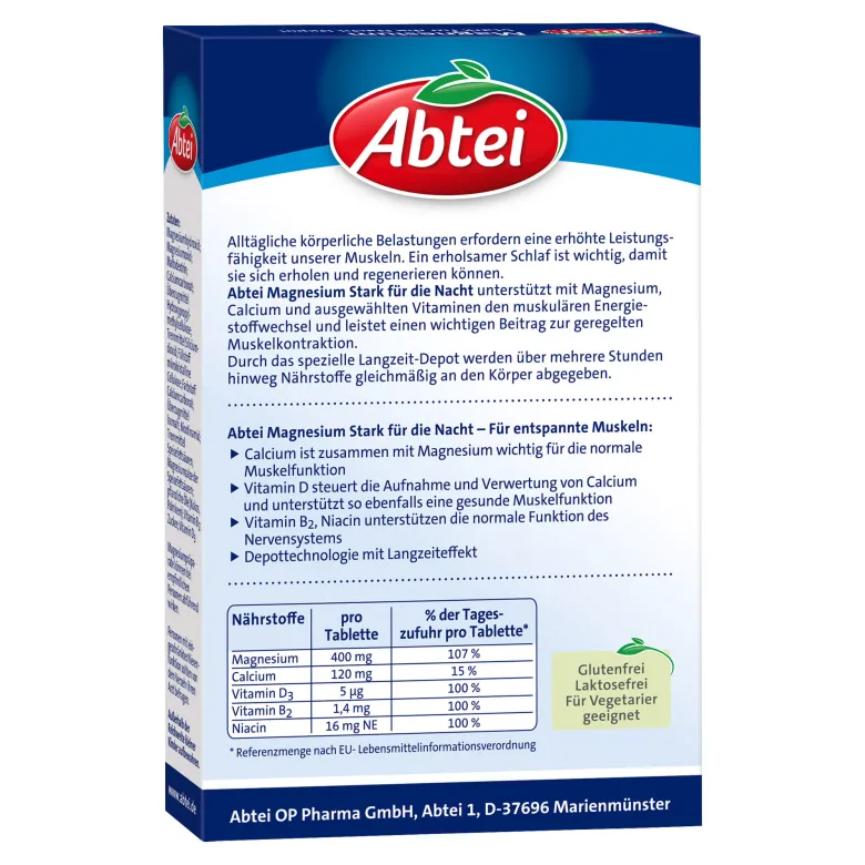 Abtei Magnesium Stark für die Nacht DEPOT-Tabletten, 30 St