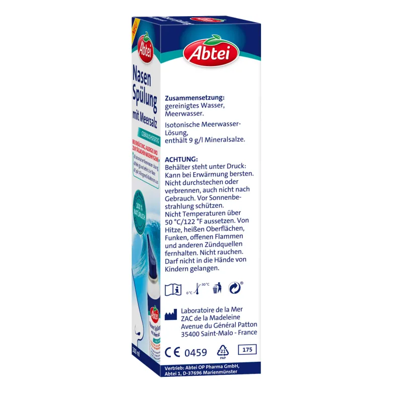 Abtei Nasenspülung mit Meersalz, 100 ml