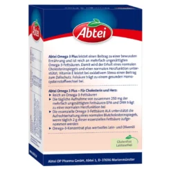 Abtei Omega 3 Plus Kapseln, 60 St