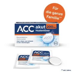 ACC akut 200 Hustenlöser Brausetabletten ab 2 Jahren, 20 St