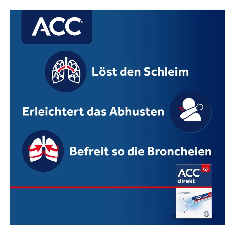 ACC direkt 600 mg bei Husten, Direkt-Sticks für unterwegs, 20 St