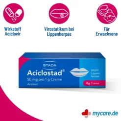 Aciclostad Creme gegen Lippenherpes, 2 g