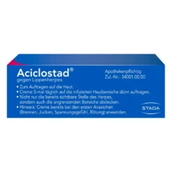 Aciclostad Creme gegen Lippenherpes, 2 g