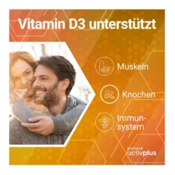 Activplus Vitamin D3 5000 I.E.+K2 Depot Tabletten, 180 St