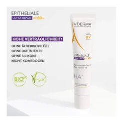 A-Derma Epitheliale Ultra Repair Regenerierende Creme LSF50+, 40 ml