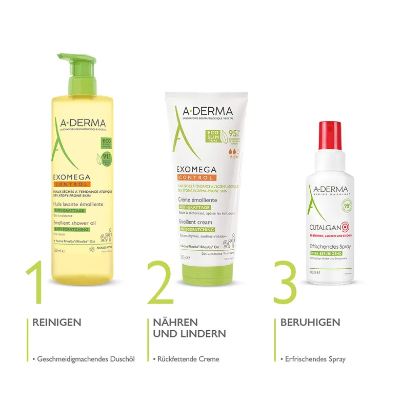 A-Derma EXOMEGA Control Creme rückfettend, 200 ml