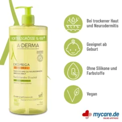 A-Derma Exomega Control Duschöl, 1 l