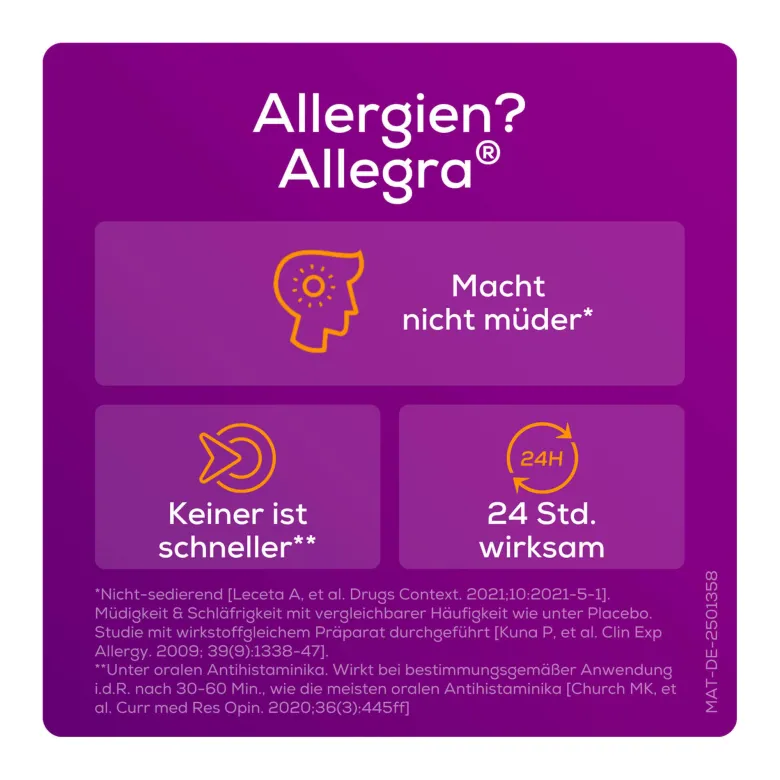 Allegra Allergietabletten 20 mg, 20 St