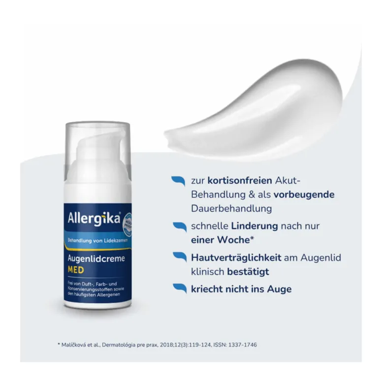 Allergika Augenlidcreme MED, 15 ml