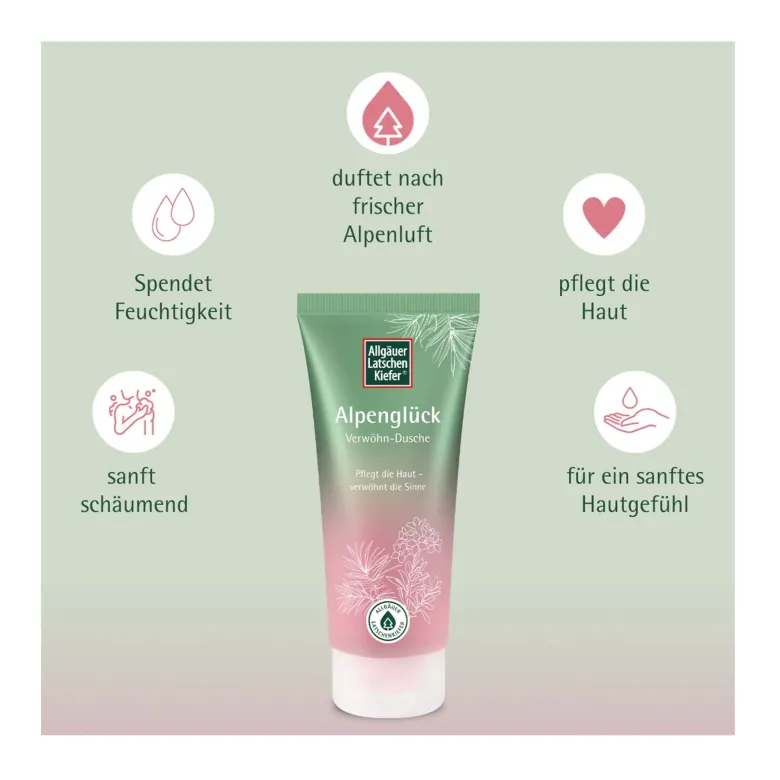 Allgäuer Latschenkiefer Alpenglück Verwöhn-Dusche, 200 ml