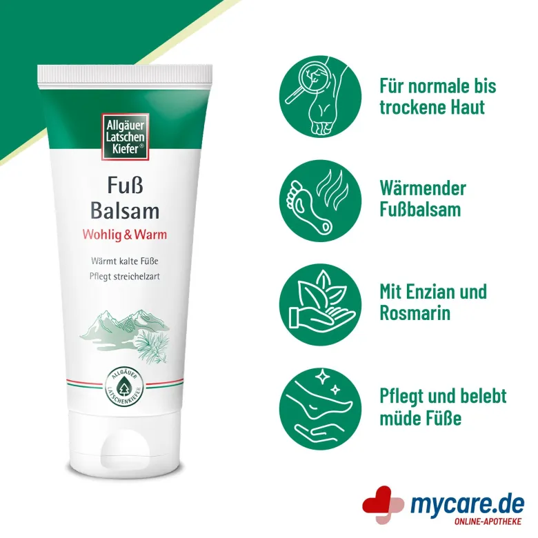 Allgäuer Latschenkiefer Fußbalsam Wohlig & Warm, 100 ml