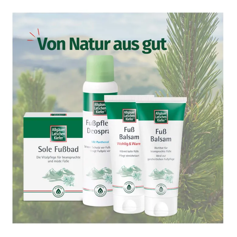 Allgäuer Latschenkiefer Fußbalsam Wohlig & Warm, 100 ml