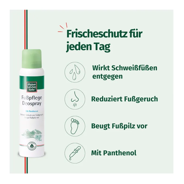 Allgäuer Latschenkiefer Fußpflege Deospray, 100 ml