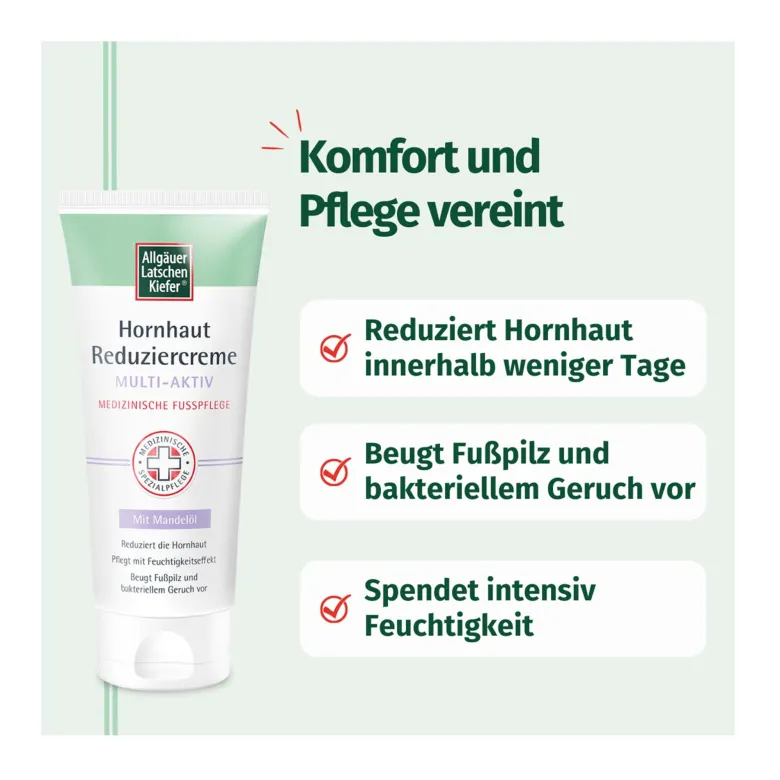 Allgäuer Latschenkiefer Hornhaut Reduziercreme Multi-Aktiv, 100 ml