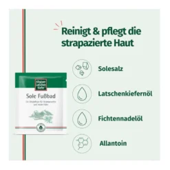 Allgäuer Latschenkiefer Sole Fußbad, 10X10 g