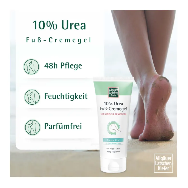 Allgäuer Latschenkiefer 10 % Urea Fuß-Cremegel, 100 ml