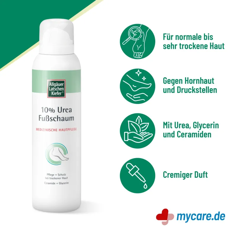 Allgäuer Latschenkiefer 10% Urea Fußschaum, 150 ml