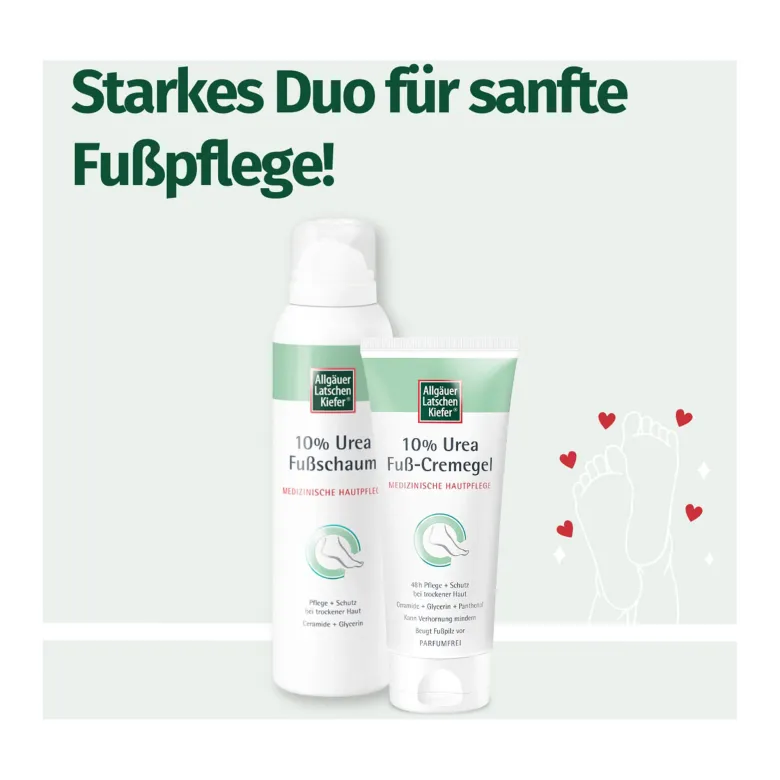 Allgäuer Latschenkiefer 10% Urea Fußschaum, 150 ml