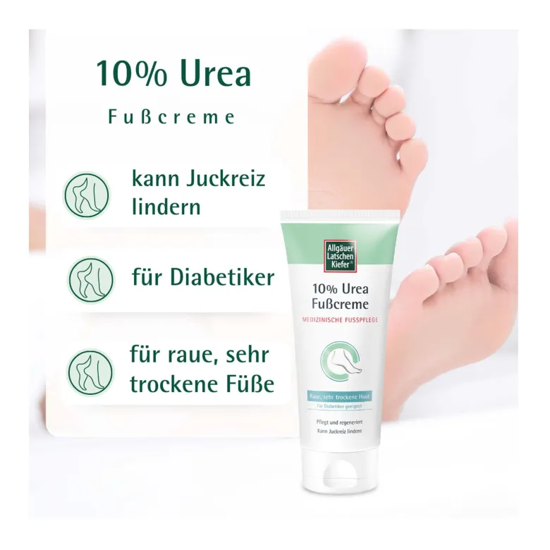 Allgäuer Latschenkiefer 10 % Urea Fußcreme, 100 ml