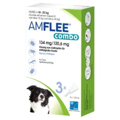 Amflee combo Lösung zum Auftragen für Hunde 10-20 kg, 3 St