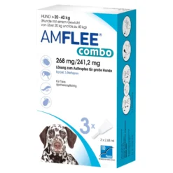 Amflee combo 268/241,2 mg Lsg.z.Auftr. für Hunde 20-40 kg, 3 St