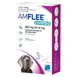 Amflee combo 402/361,8 mg Lsg.z.Auftr. für Hunde über 40 kg, 3 St
