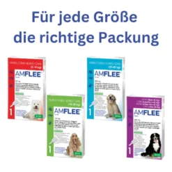 Amflee 268 mg Lösung zum Auftropfen für Große Hunde, 3 St