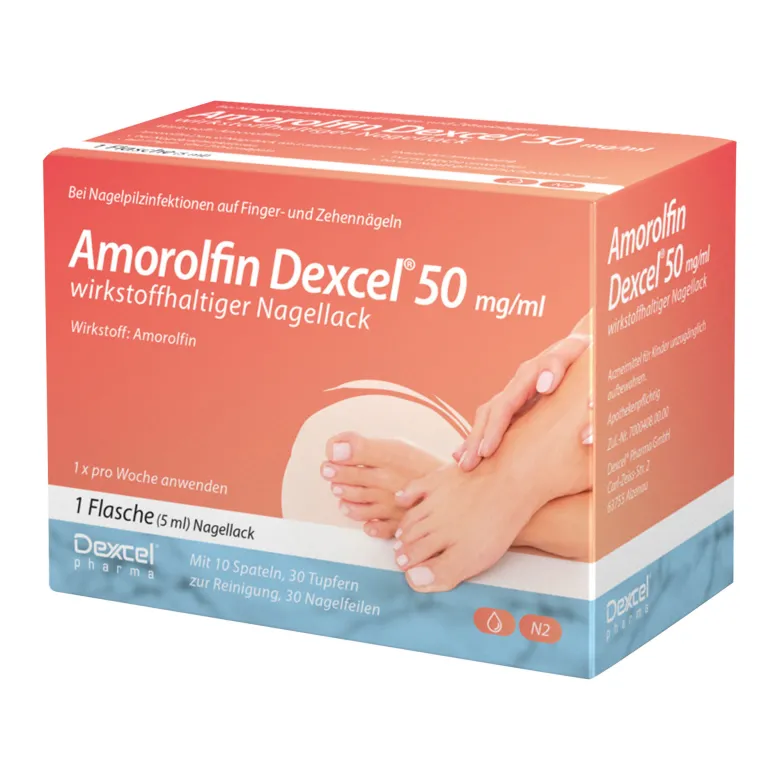Amorolfin Dexcel 50 mg/ml wirkstoffhaltiger Nagellack, 5 ml