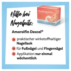 Amorolfin Dexcel 50 mg/ml wirkstoffhaltiger Nagellack, 5 ml