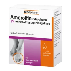 Amorolfin ratiopharm 5% bei Nagelpilz, 5 ml