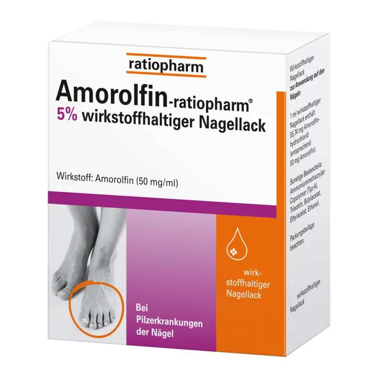 Amorolfin ratiopharm 5% bei Nagelpilz, 5 ml