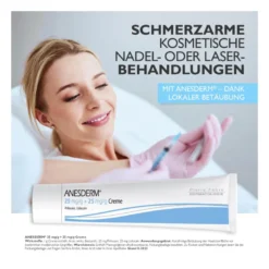 Anesderm 25 mg/g + 25 mg/g Creme + 10 Pflaster, 5X5 g