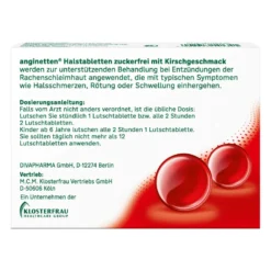 Anginetten Halstabletten zuckerfrei Kische, 24 St