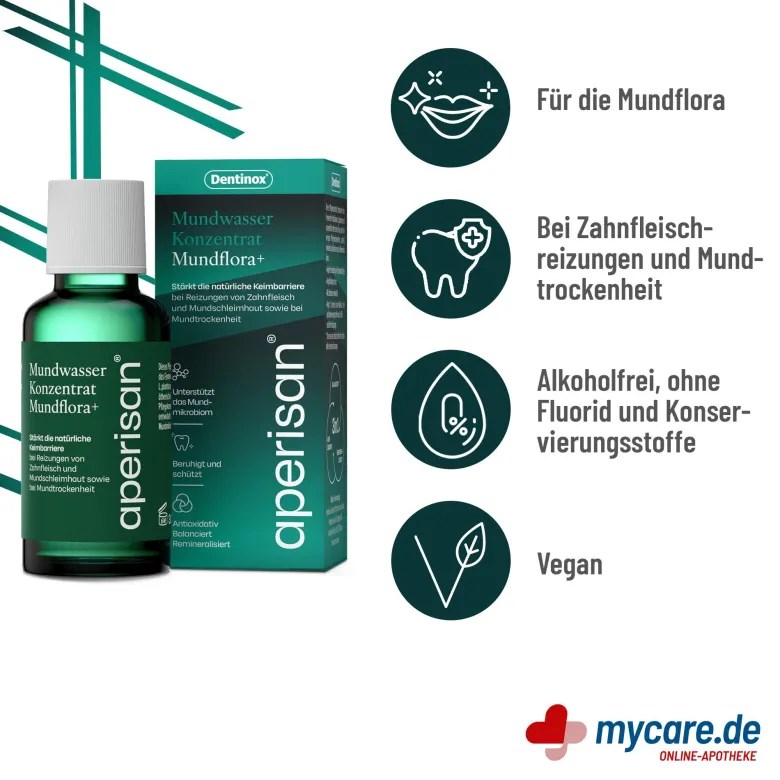 Aperisan Mundwasser Konzentrat Mundflora+, 30 ml