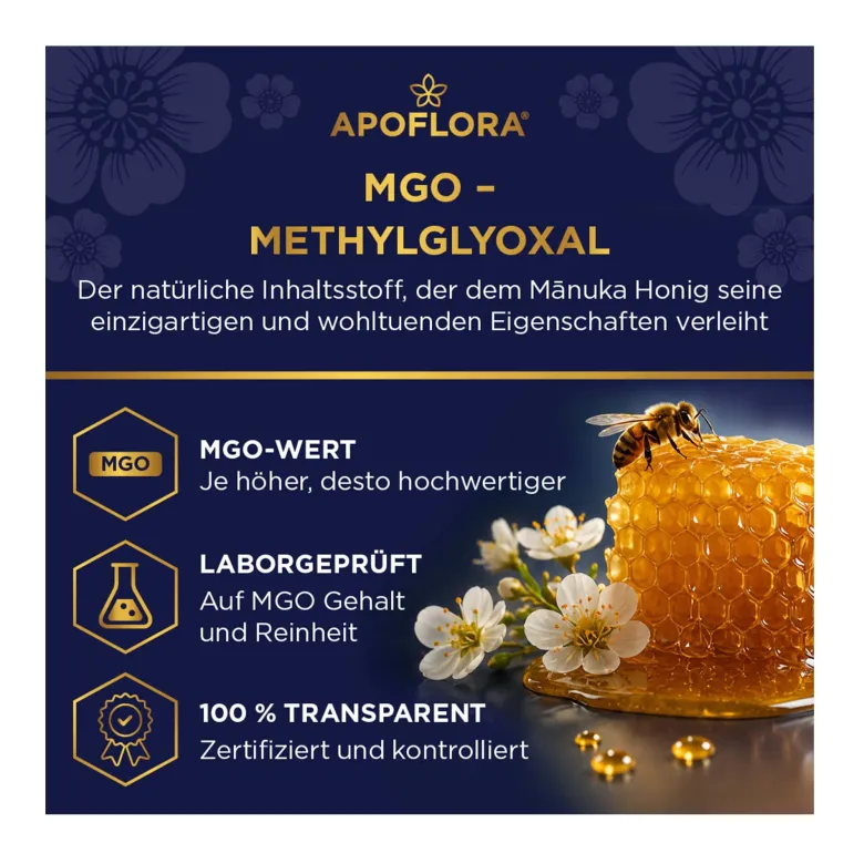 Apoflora Manuka Honig MGO 250+, 500 g