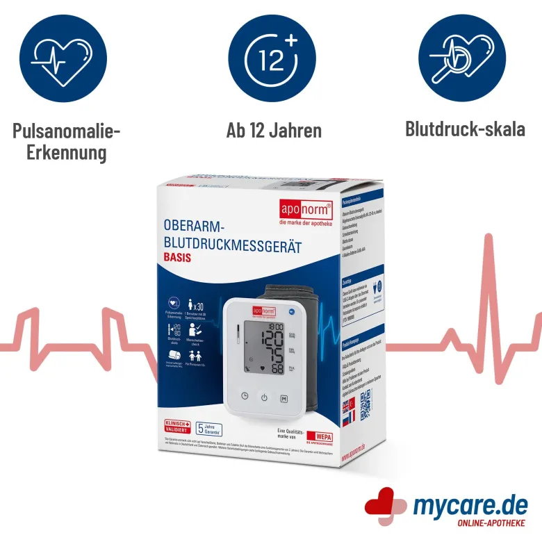 Aponorm Blutdruckmessgerät Basis Oberarm, 1 St