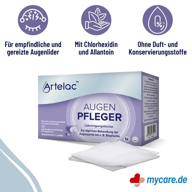 Artelac Augenpfleger Lidreinigungstücher, 20 St