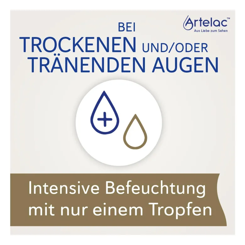 Artelac Complete EDO Augentropfen bei trockenen Augen, 10X0.5 ml