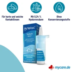 Artelac Splash MDO Augentropfen für trockene brennende Augen, 1X10 ml