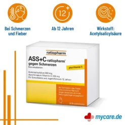ASS + C-ratiopharm gegen Schmerzen, 20 St
