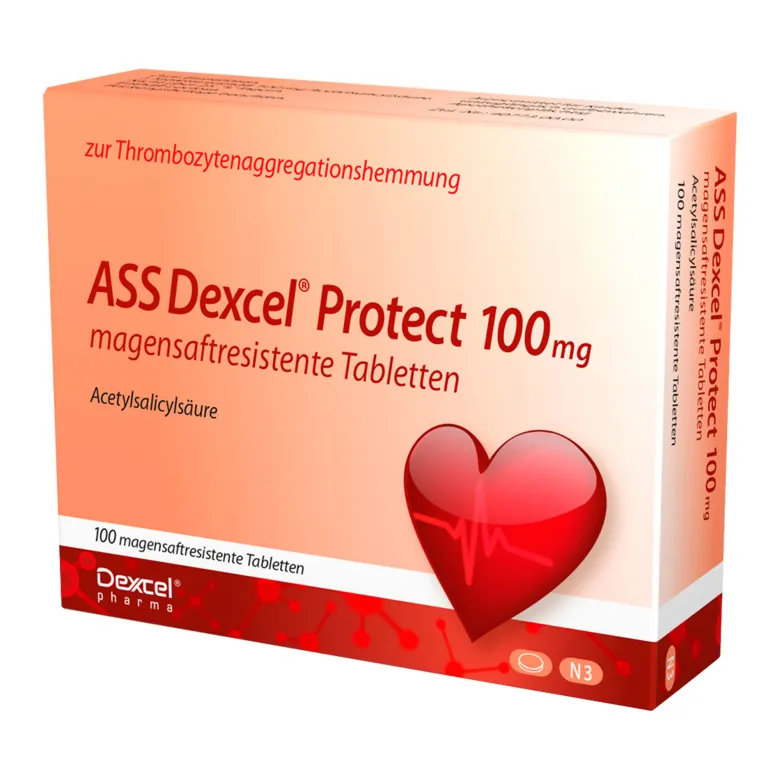 ASS Dexcel Protect 100 mg magensaftres. Tabletten, 100 St