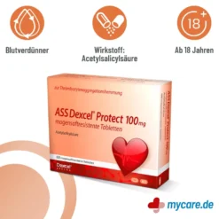 ASS Dexcel Protect 100 mg magensaftres. Tabletten, 100 St