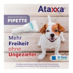 Ataxxa 500 mg/100 mg Lösung zum Auftropfen für Hunde 4-10 kg, 3 St