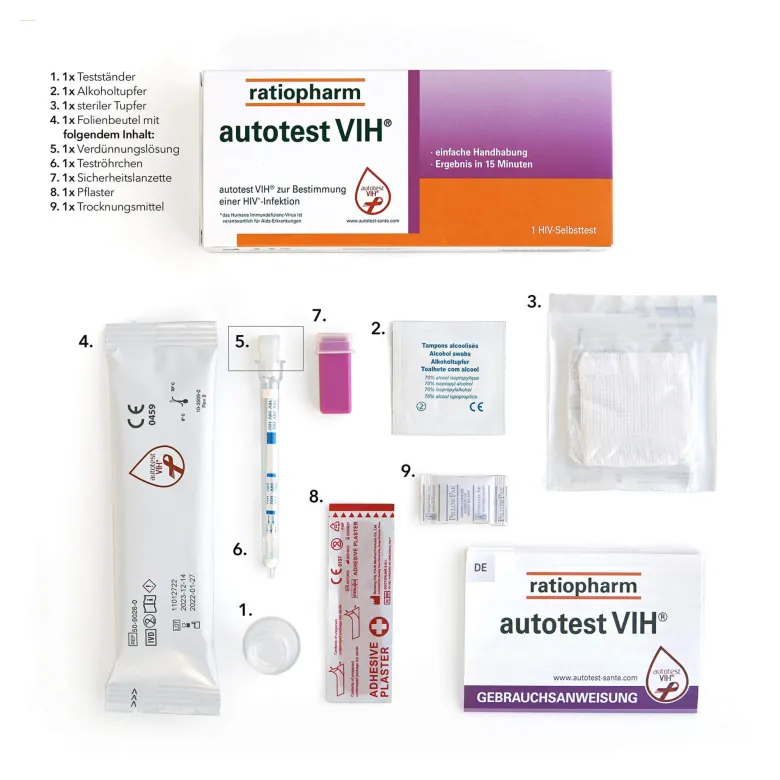 Autotest VIH HIV-Selbsttest ratiopharm, 1 St