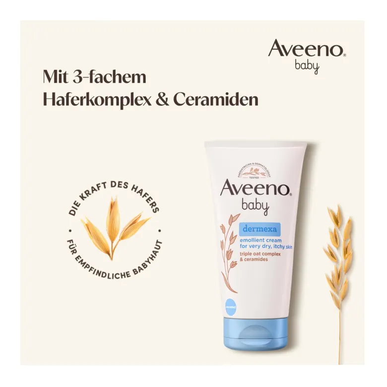 Aveeno Baby Dermexa Emollientien Creme, 150 ml