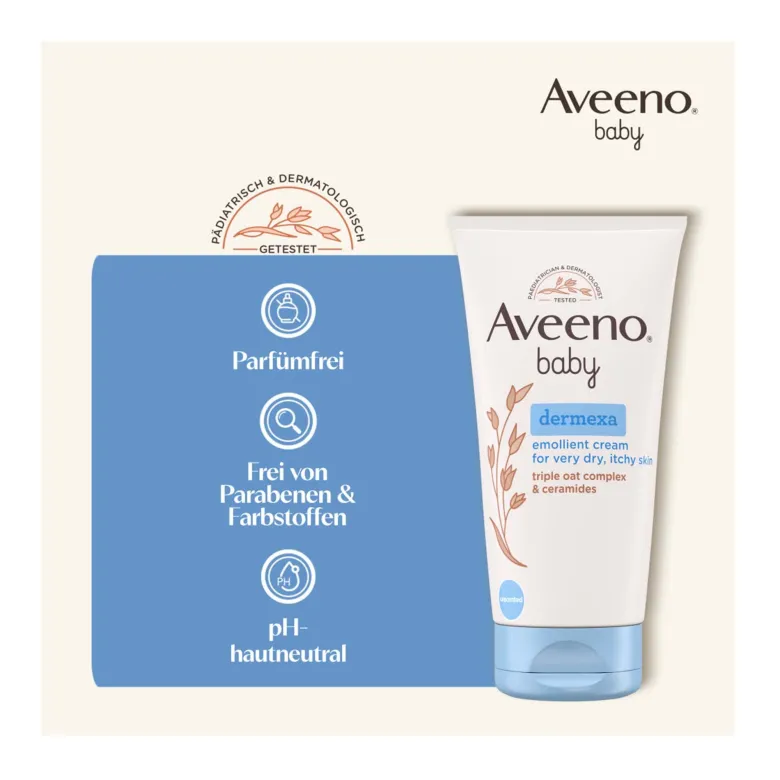 Aveeno Baby Dermexa Emollientien Creme, 150 ml