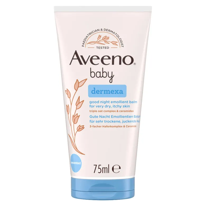 Aveeno Baby Dermexa Gute Nacht Emollientien Balsam, 75 ml